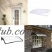 Qiilu Door & Window Awning Porch Outdoor Window Canopy Awning Porch Sun Rain Shade Shelter Shade Patio Cover Roof Cover Door Decorator   567665423